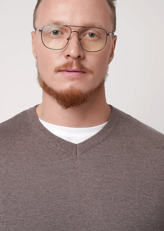 CLEVER Джемпер 592498 654362хаmaxi(макси) меланж бежевый