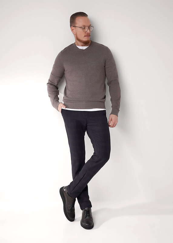 CLEVER Джемпер 592498 654362хаmaxi(макси) меланж бежевый