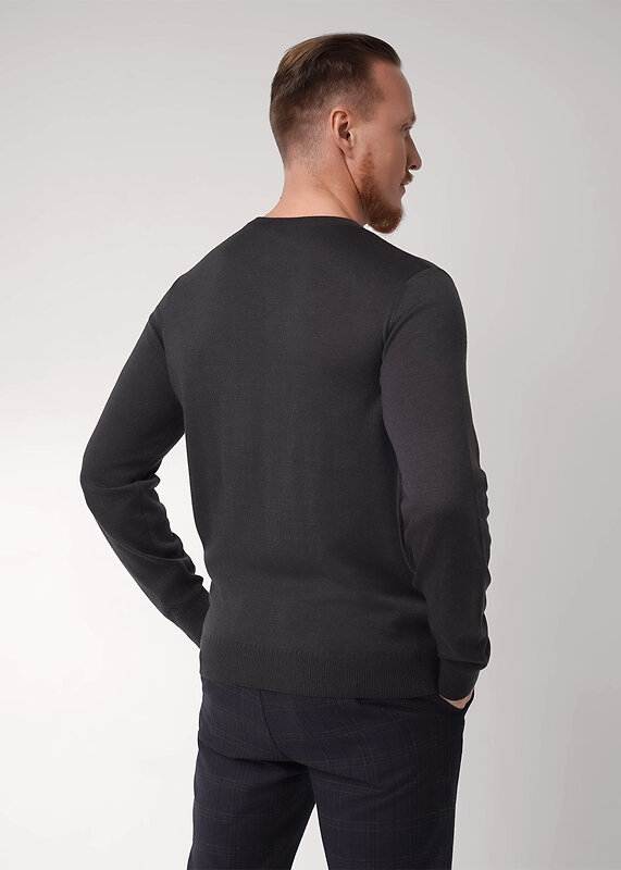 CLEVER Джемпер 592510 654362хаmaxi(макси) меланж т.серый