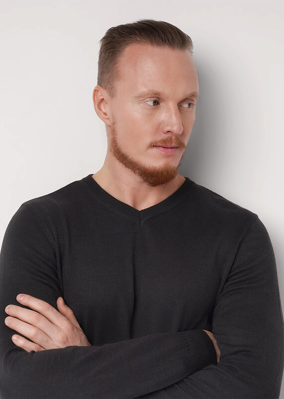 CLEVER Джемпер 592510 654362хаmaxi(макси) меланж т.серый