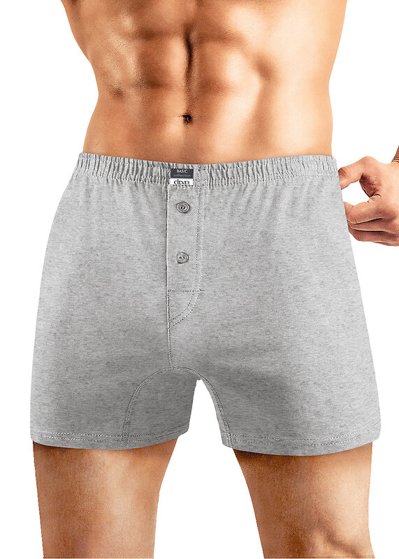 CLEVER Трусы 592532 MBX608710/8maxi(макси) меланж св.серый