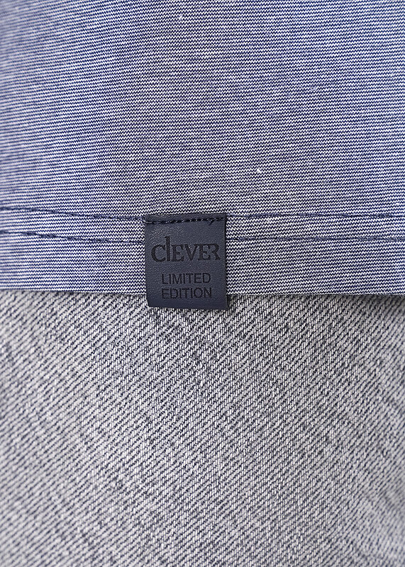 CLEVER Джемпер 592542 602213гн maxi(макси) т.синий/белый