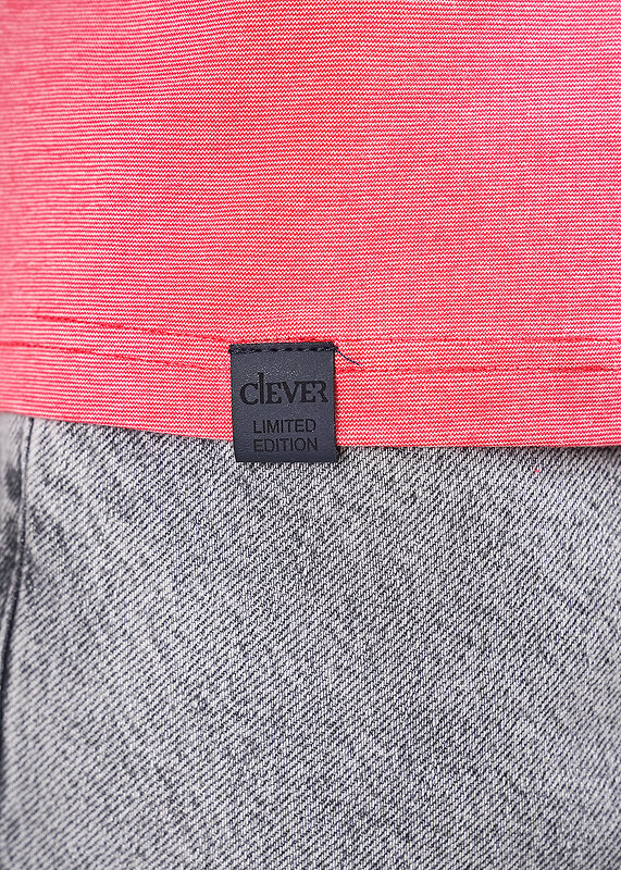 CLEVER Джемпер 592543 602213гн maxi(макси) красный/молочный