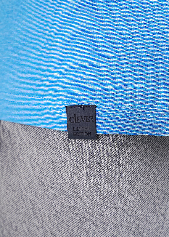 CLEVER Джемпер 592544 602213гн maxi(макси) св.синий/белый