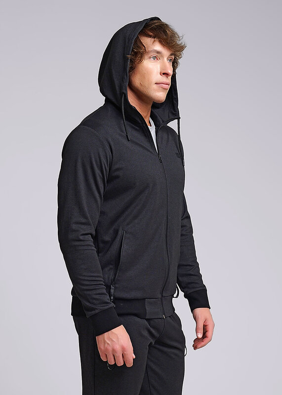 CLEVER Куртка 592565 632108зэ maxi(макси) чёрный/т.серый