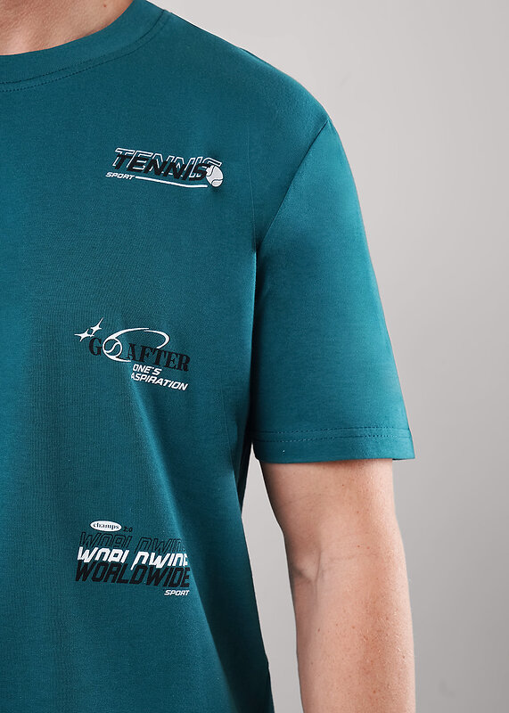 CLEVER Футболка 592588 562650/19кд maxi(макси)_п2 т.зелёный