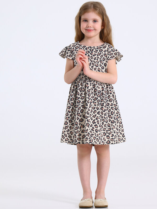 Апрель Платье 592743 1ДПБ5115001н коричневый леопард на бежевом