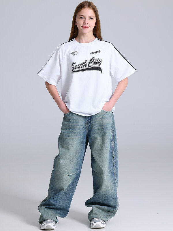 Апрель Футболка 592747 1ДДФК5218001 белый+черный