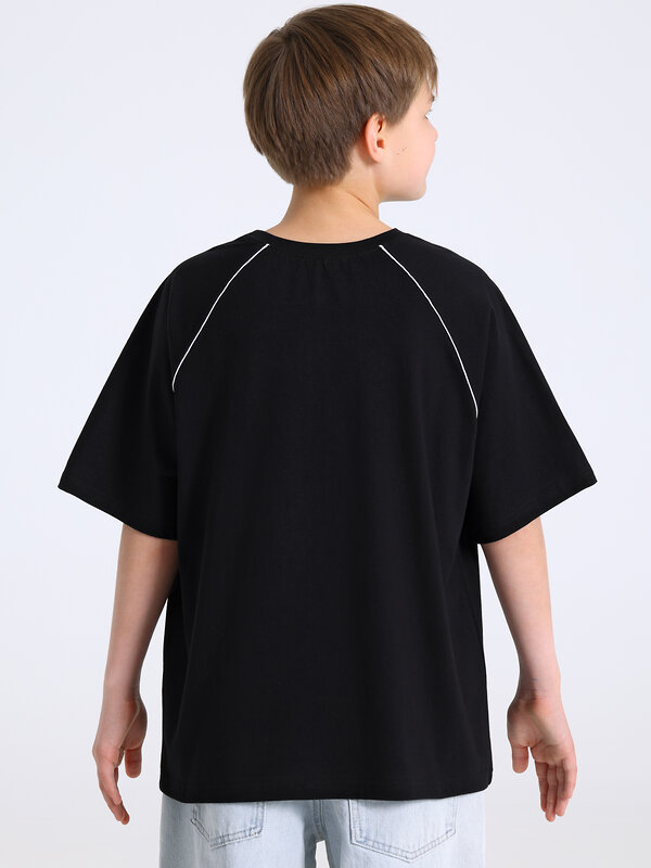 Апрель Футболка 592748 1ПДФК5199001 черный+белый