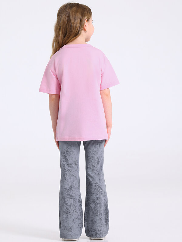 Апрель Комплект 592749 2ДФБ5917804н светло-розовый+варенка светло-серый / Бантик вышивка