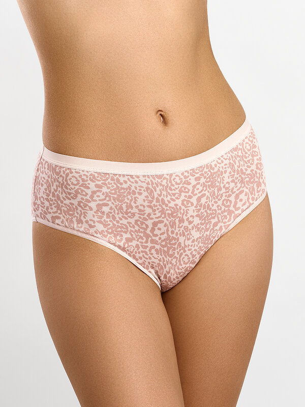 Minimi Трусы 592782 Mi 2221-26 Print Трусы Slip Midi (мультипак 3 шт.), CO Beige/Nero/Rosa Antico (Мультиколор)