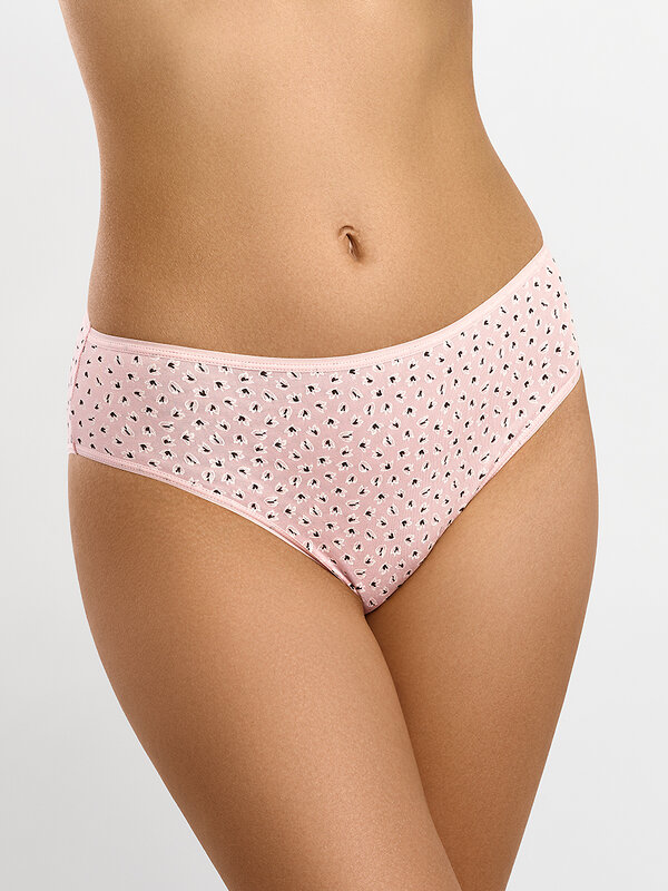 Minimi Трусы 592784 Mi 2212-26 Print Трусы Slip (мультипак 3 шт.), CO Avorio/Nero/Rosa (Мультиколор)