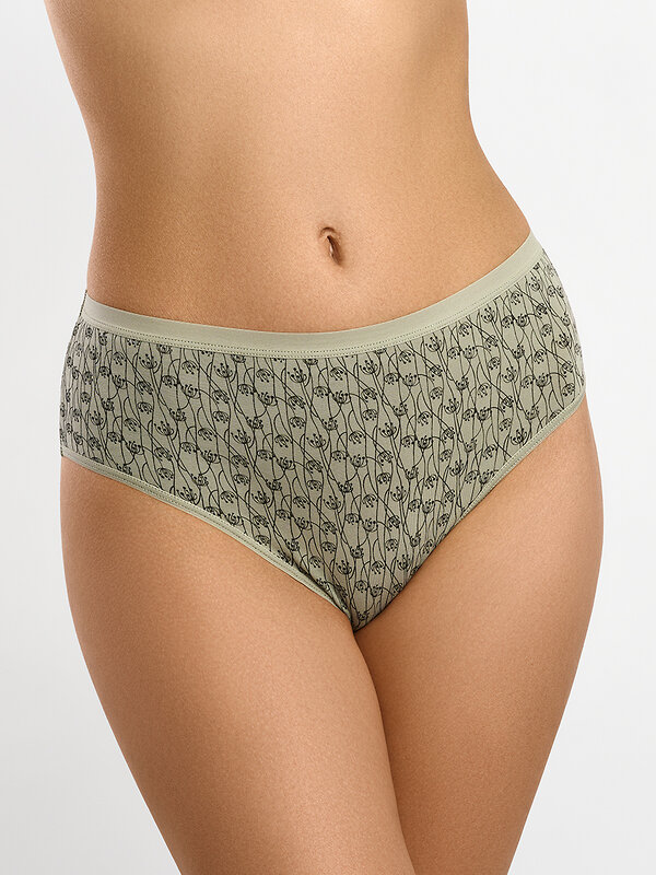 Minimi Трусы 592785 Mi 2222-26 Print Трусы Slip Midi (мультипак 3 шт.), CO Cappuccino/Caramello/Pistacchio (Мультиколор)