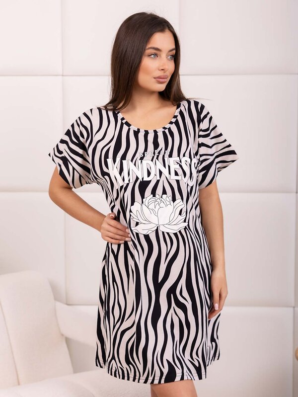 Текс-плюс Туника 592822 00-00248260 Светло - бежевый,черный