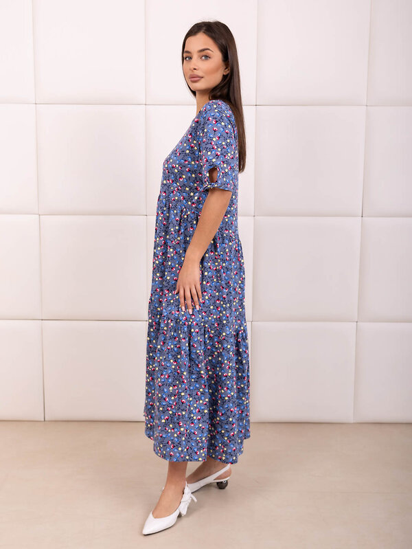 Текс-плюс Платье 592825 00-00248279 Синий,серый