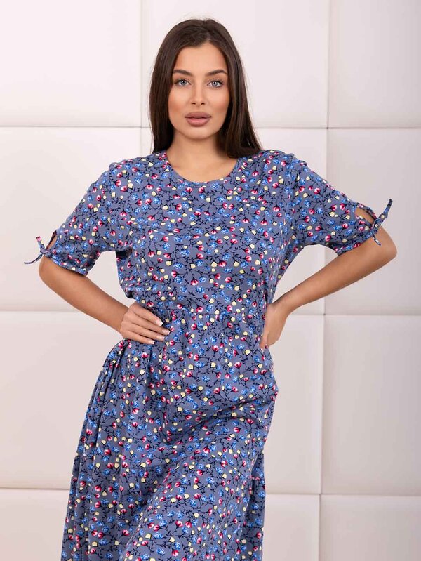 Текс-плюс Платье 592825 00-00248279 Синий,серый