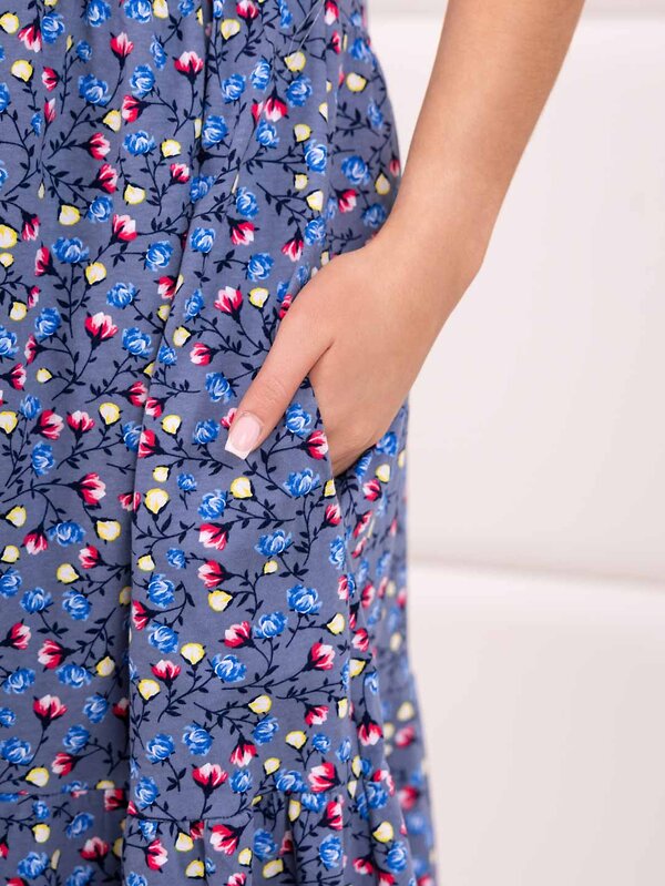 Текс-плюс Платье 592825 00-00248279 Синий,серый