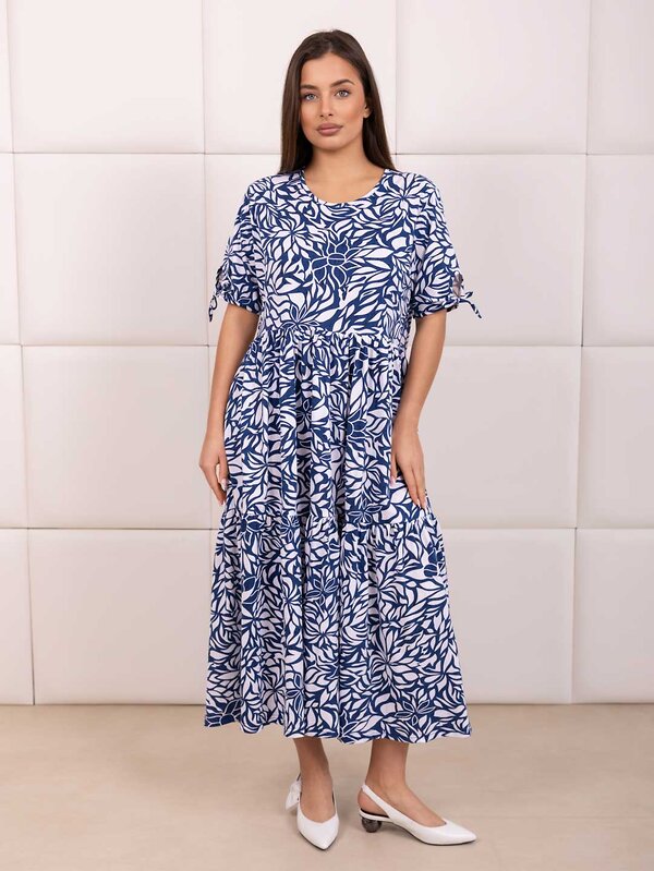 Текс-плюс Платье 592826 00-00248287 Синий,белый