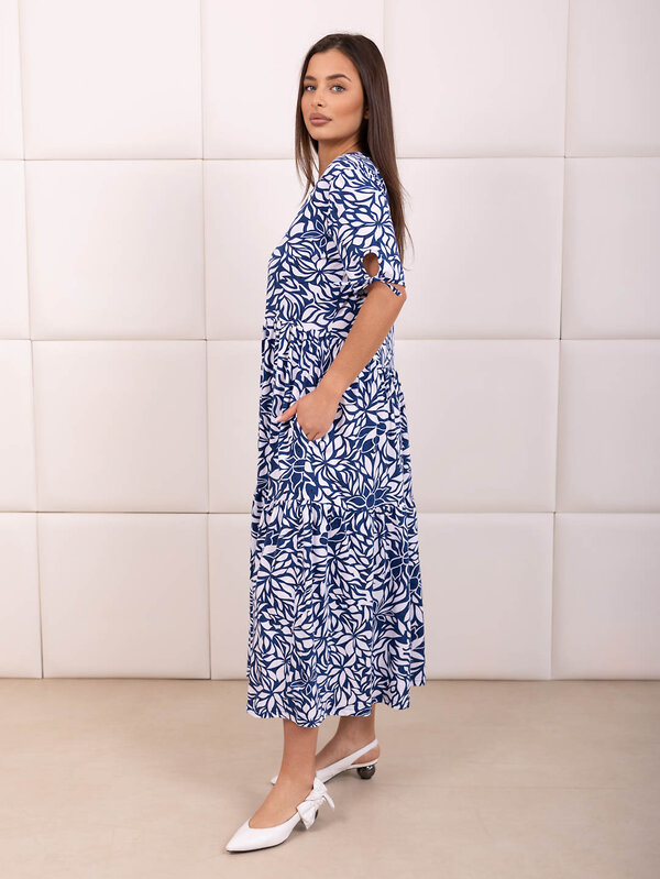 Текс-плюс Платье 592826 00-00248287 Синий,белый