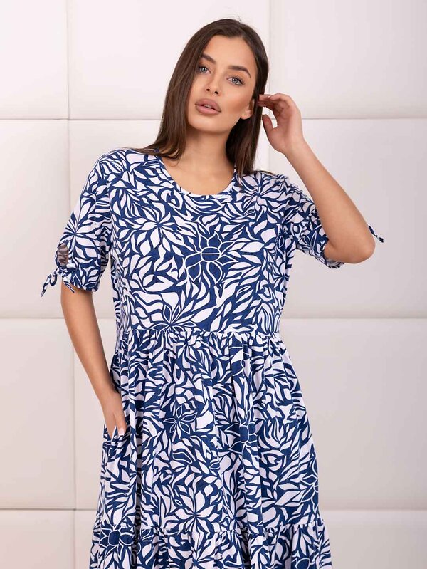 Текс-плюс Платье 592826 00-00248287 Синий,белый