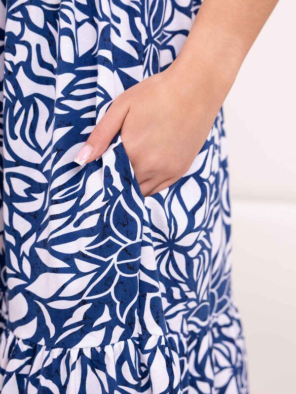 Текс-плюс Платье 592826 00-00248287 Синий,белый