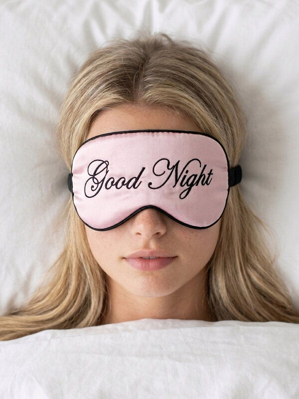 Nail Art Маска для сна женская на глаза / Good Night, шелковая, розовая 592859 28487 