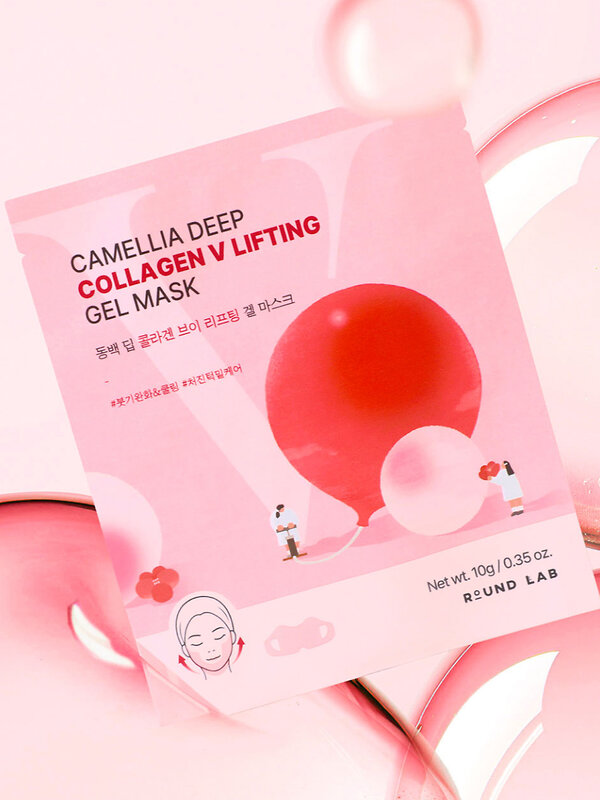 ROUND LAB Гелевая маска для лица / Camellia Deep Collagen V-Lifting, 10 г 592897 28433 