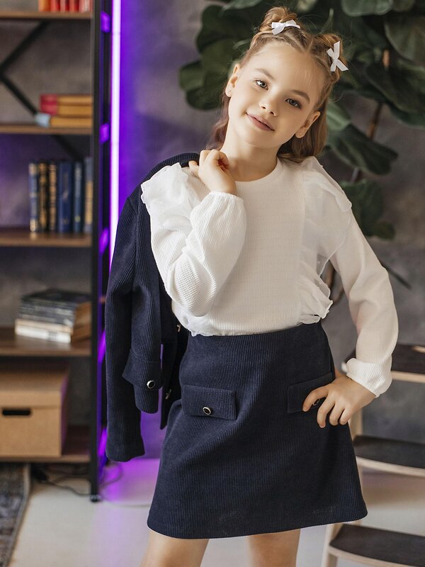 BATIK Юбка 592940 153 ш26-1 Темно-синий