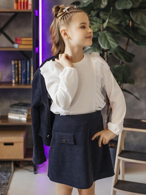 BATIK Юбка 592940 153 ш26-1 Темно-синий