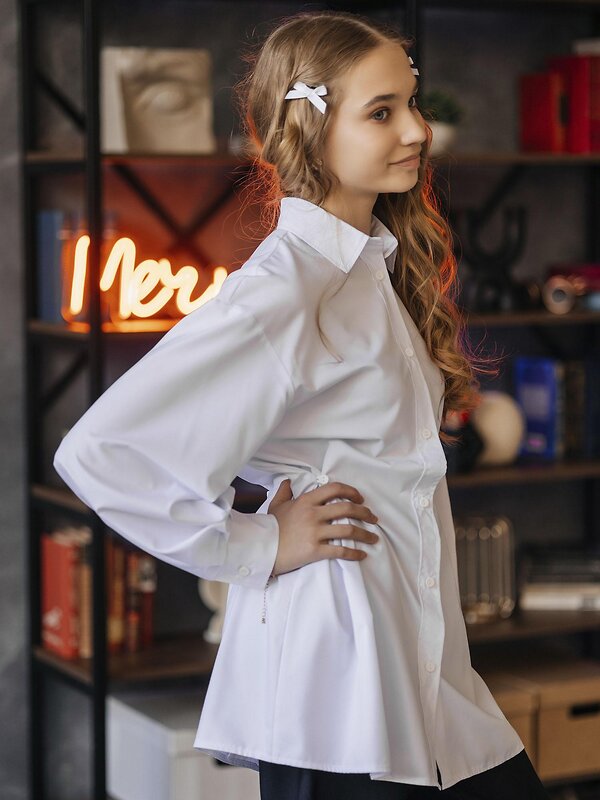 BATIK Рубашка 592942 137 ш26-1 Белый