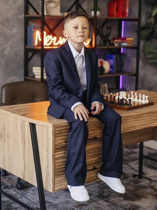 BATIK Пиджак 592952 142 ш26-1 Т.синий