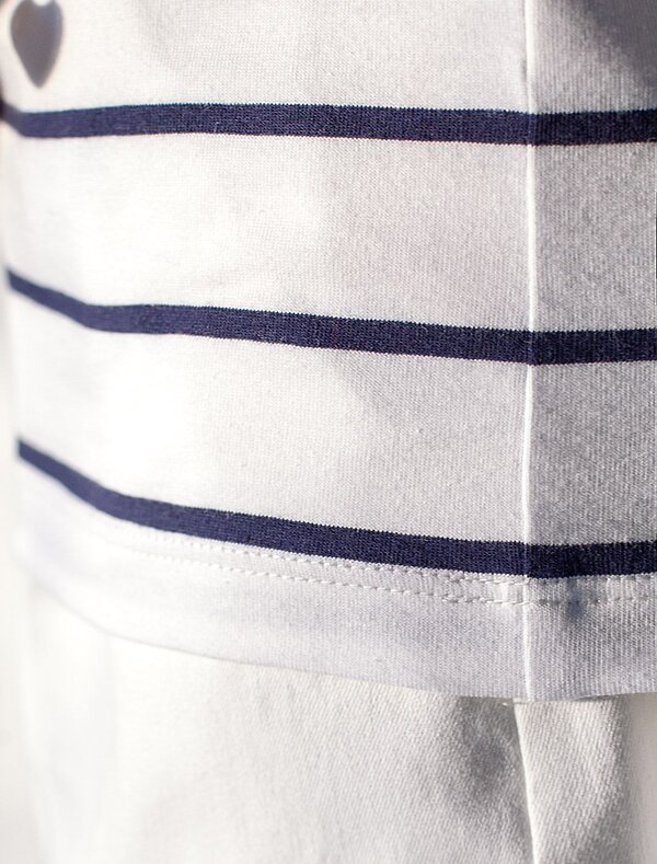 VILATTE Футболка 592985 D49.156 белый-т.синий