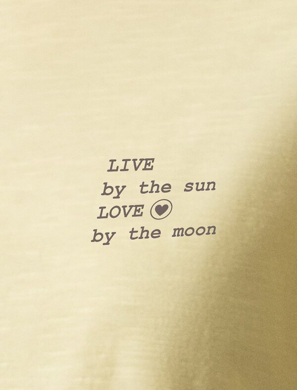 VILATTE Футболка 592989 D49.163 банановый_live_love