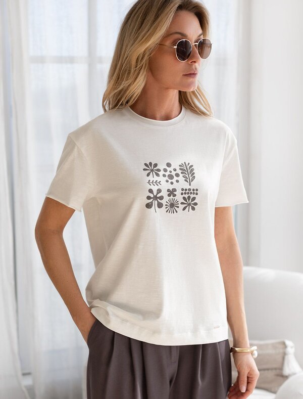 VILATTE Футболка 592993 D49.163 молочный_modern_design