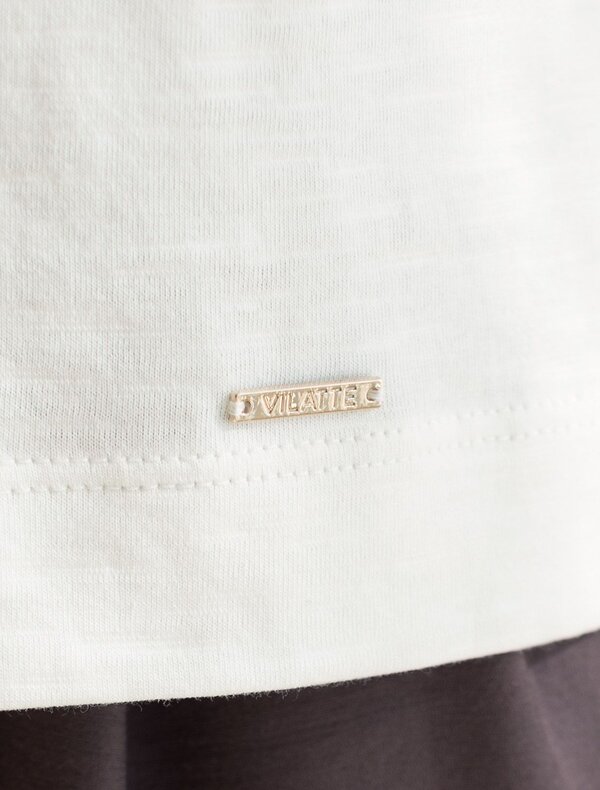 VILATTE Футболка 592993 D49.163 молочный_modern_design