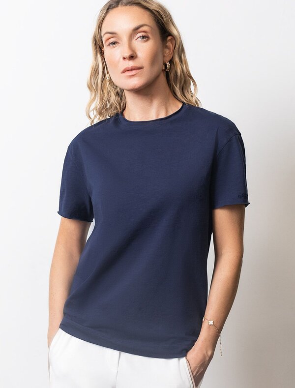 VILATTE Футболка 592995 D49.163 т.синий