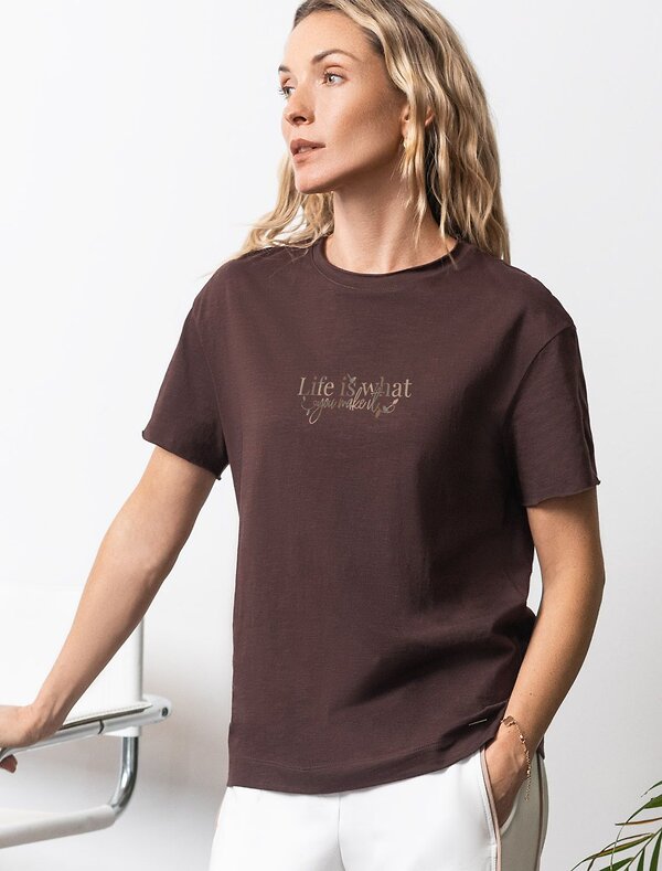 VILATTE Футболка 593000 D49.163 шоколад_life_is
