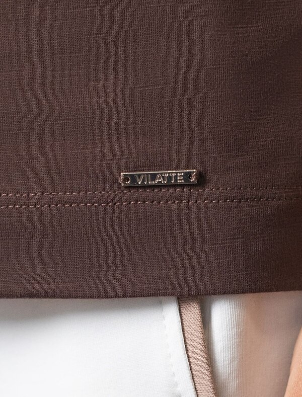 VILATTE Футболка 593001 D49.163 шоколад_modern_design