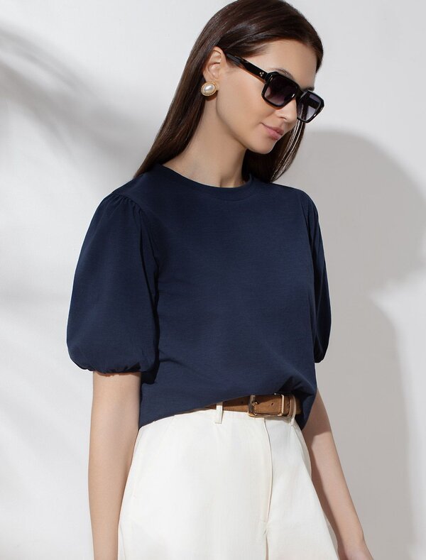 VILATTE Футболка 593004 D49.164 т.синий