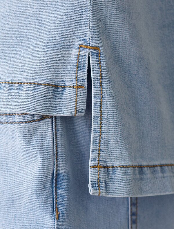 VILATTE Блузка 593021 D59.022 светло-голубой