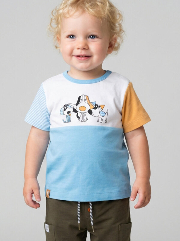 PLAYTODAY Джемпер 593894 12613072 white, light blue, brown