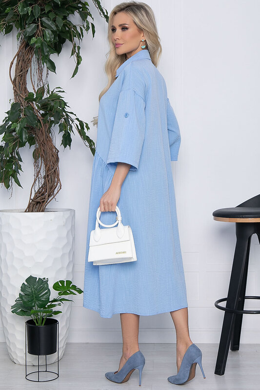 LT Collection Платье 593966 П15684-5М Голубой
