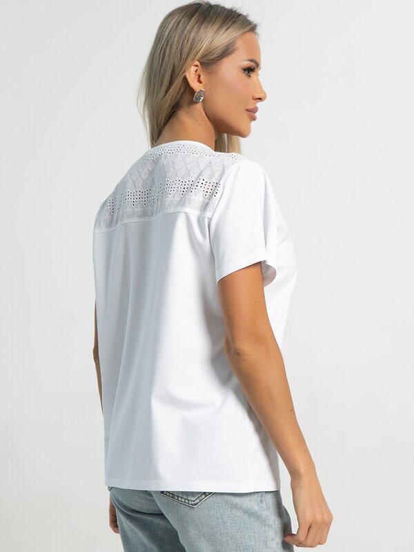 LT Collection Блуза 593975 Б15692-18М Белый
