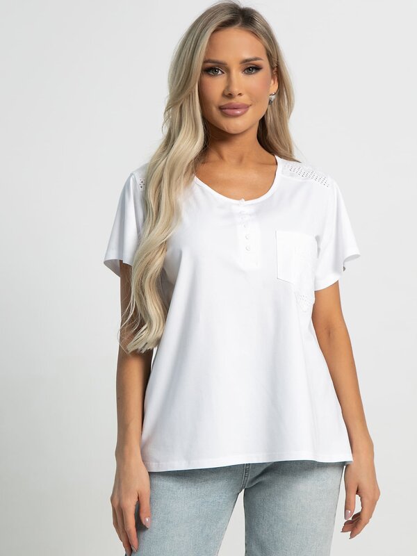 LT Collection Блуза 593975 Б15692-18М Белый
