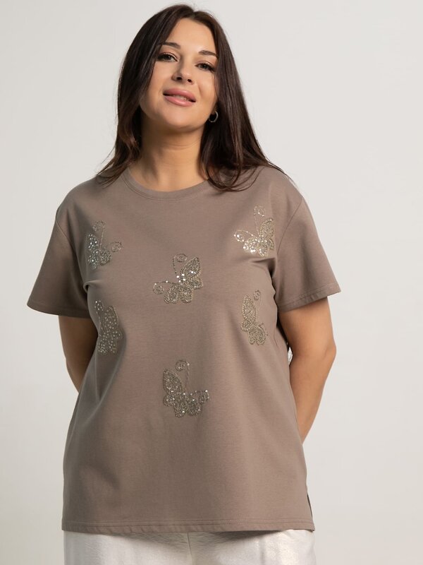 LT Collection Блуза 593988 Б15711-18М Коричневый