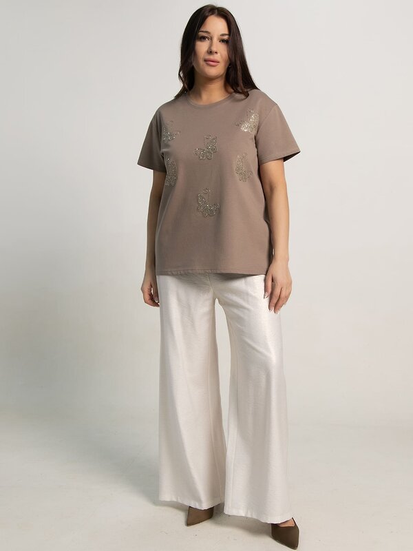 LT Collection Блуза 593988 Б15711-18М Коричневый