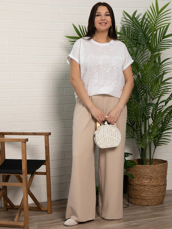 LT Collection Блуза 593989 Б15708-20М Белый