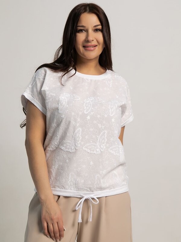 LT Collection Блуза 593989 Б15708-20М Белый
