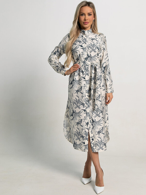 LT Collection Платье-рубашка 594009 П15555-10М Белый