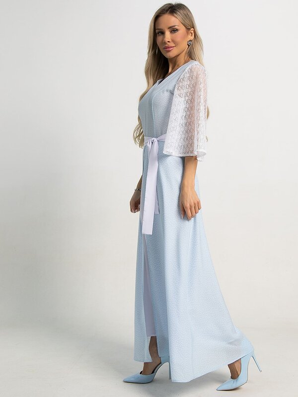 LT Collection Платье 594010 П15560-18М Голубой